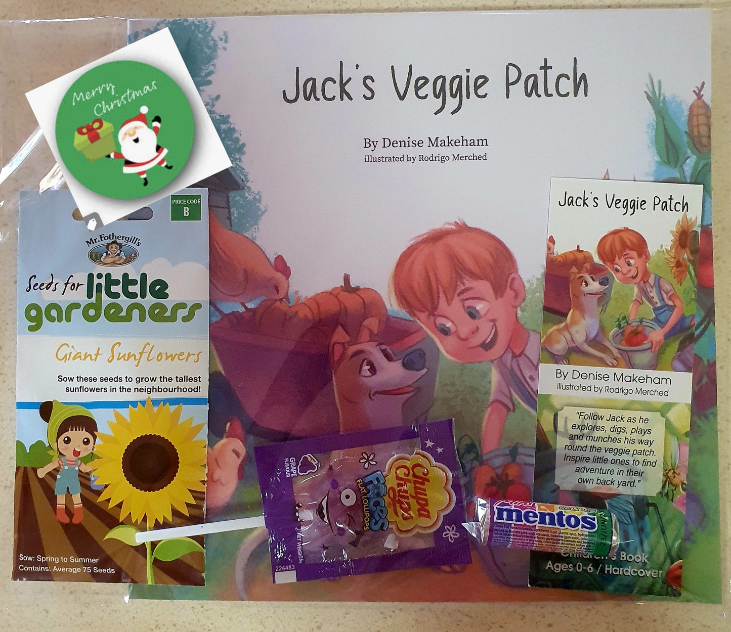 Children's Book Gift Pack "Jack's Veggie Patch" (Hard Cover Book)