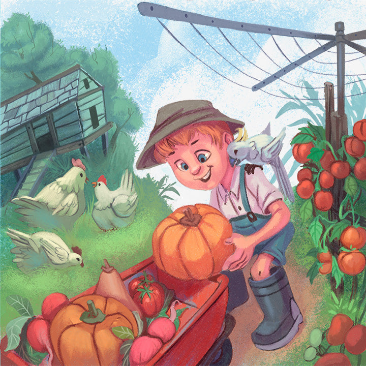 Children's Book Gift Pack "Jack's Veggie Patch" (Hard Cover Book)