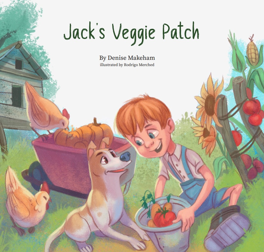Children's Book Gift Pack "Jack's Veggie Patch" (Hard Cover Book)