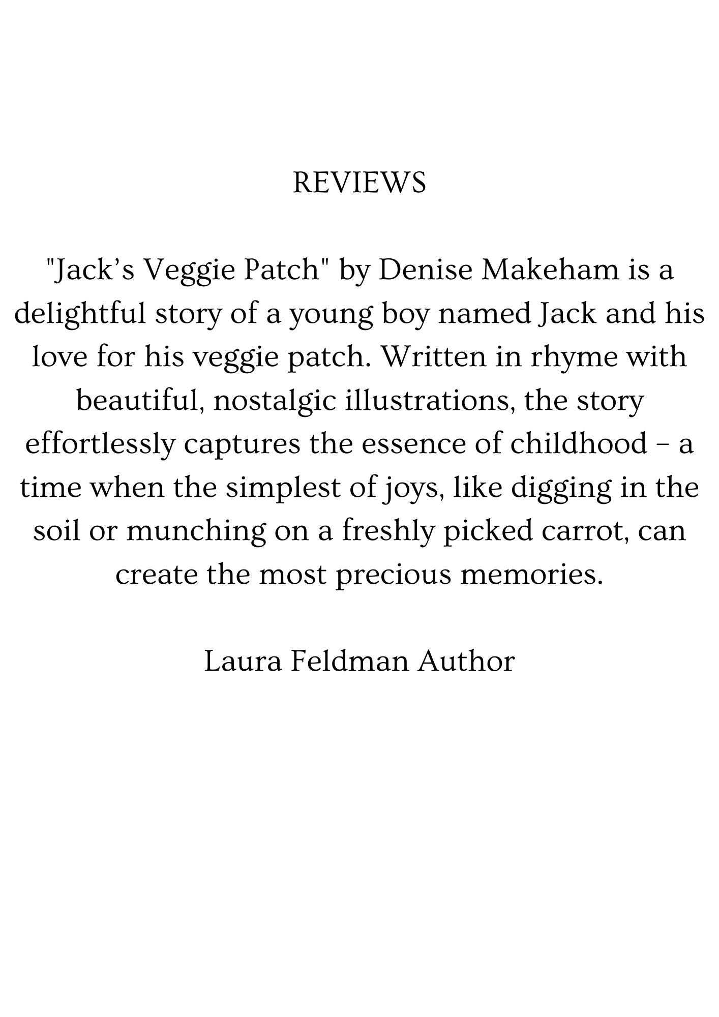 Children's Book - Jack's Veggie Patch