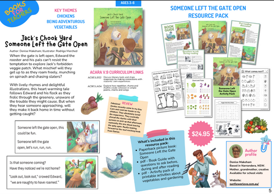 Books for Teachers Pack - Jack's Chook Yard : Someone Left the Gate Open