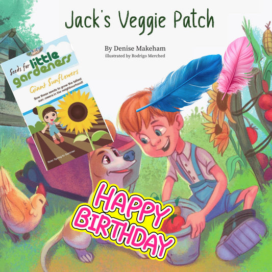 Children's Book Gift Pack "Jack's Veggie Patch" (Hard Cover Book)